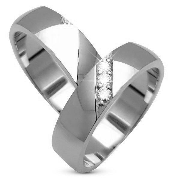 Aagaard vielsesringe i 9 eller 14 karat hvidguld med 0,09 ct diamanter